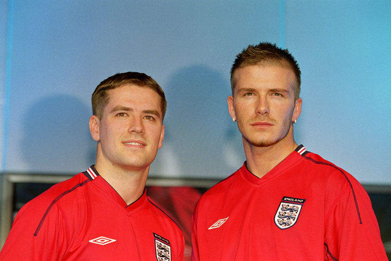 Michael Owen and David Beckham
